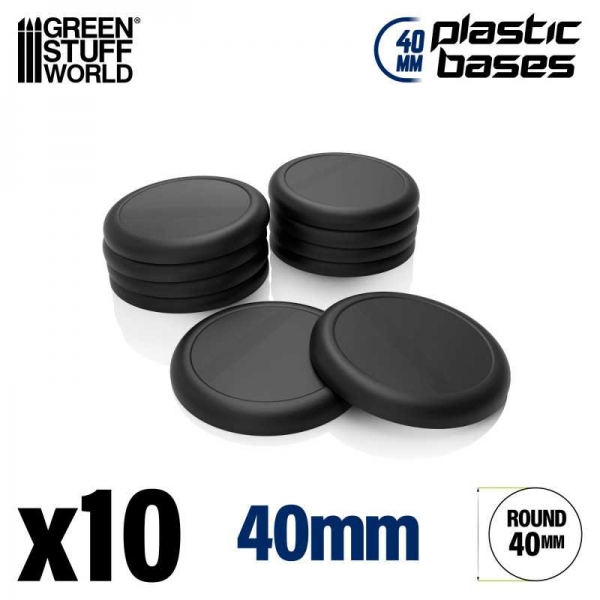 Green Stuff World: Plastic Bases - Round Lip 40mm