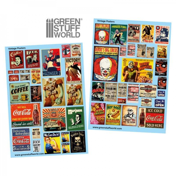 Green Stuff World: Waterslide Decals - Vintage Posters