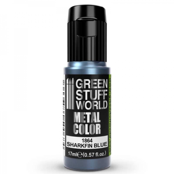Green Stuff World: Metallic Paint SHARKFIN BLUE