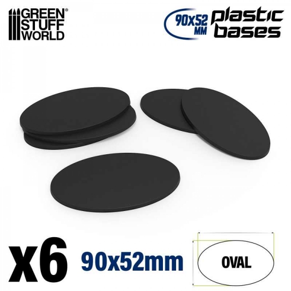 Green Stuff World: Plastic Bases - Oval Pill 90x52mm AOS