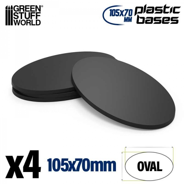 Green Stuff World: Plastic Bases - Oval Pill 105x70mm AOS