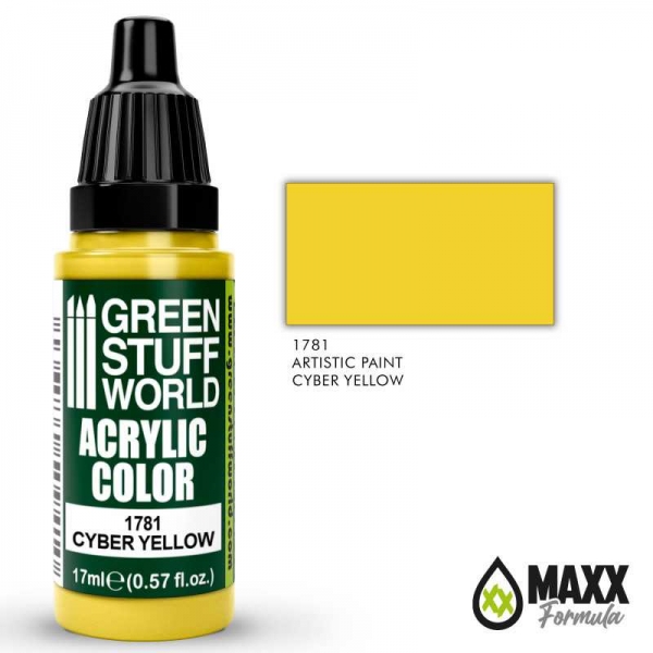 Green Stuff World: Acrylic Color CYBER YELLOW
