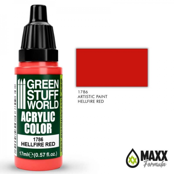 Green Stuff World: Acrylic Color HELLFIRE RED