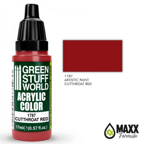 Green Stuff World: Acrylic Color CUTTHROAT RED