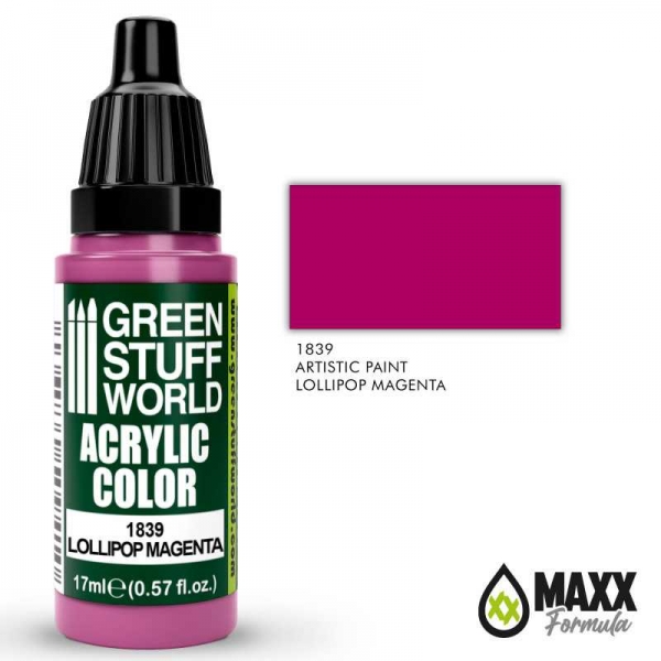 Green Stuff World: Acrylic Color LOLLIPOP MAGENTA