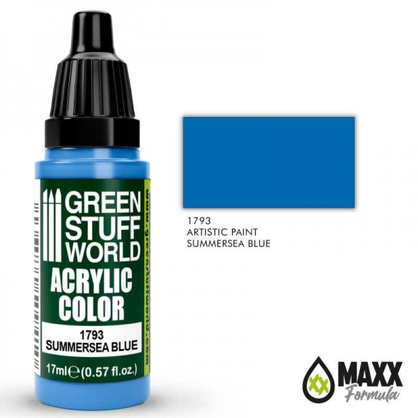 Green Stuff World: Acrylic Color SUMMERSEA BLUE