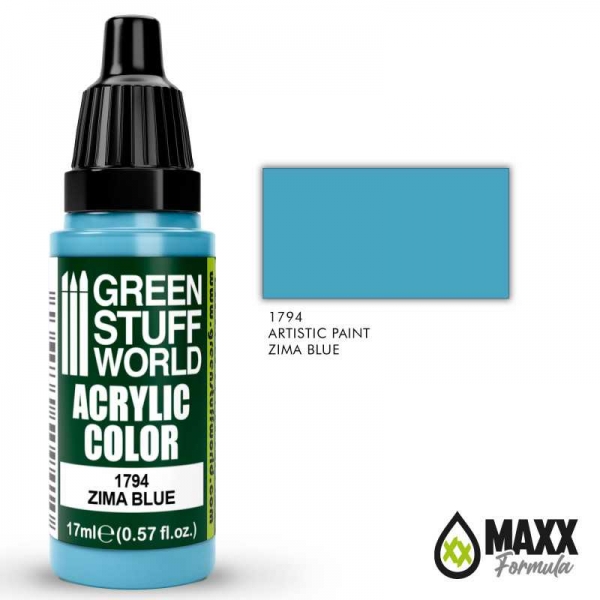 Green Stuff World: Acrylic Color ZIMA BLUE