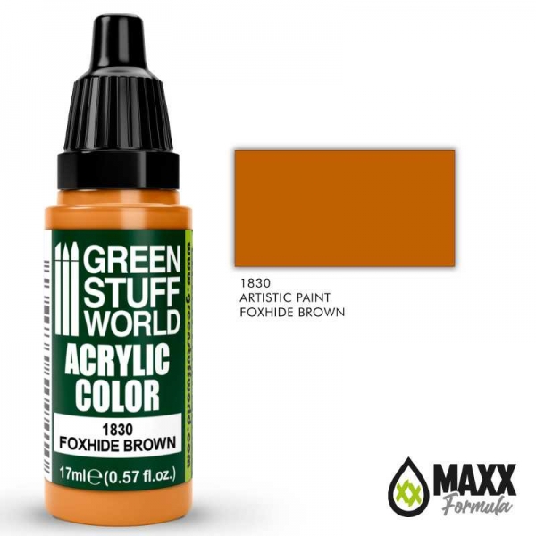 Green Stuff World: Acrylic Color FOXHIDE BROWN
