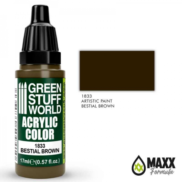 Green Stuff World: Acrylic Color BESTIAL BROWN