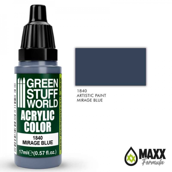 Green Stuff World: Acrylic Color MIRAGE BLUE