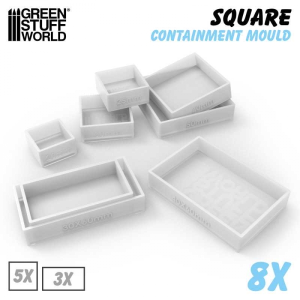 Green Stuff World: Containment Molds for Square Bases