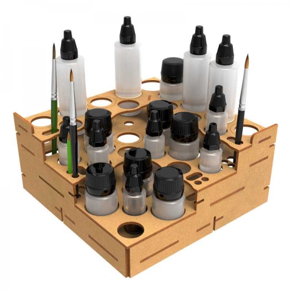Green Stuff World: Modular Paint Rack - STRAIGHT CORNER