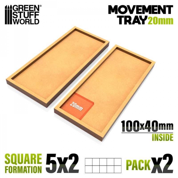 Green Stuff World: MDF Movement Trays 100x40mm