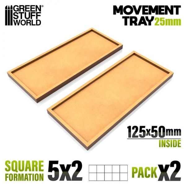 Green Stuff World: MDF Movement Trays 125x50mm