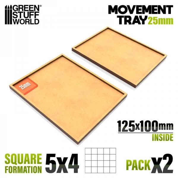 Green Stuff World: MDF Movement Trays 125x100mm