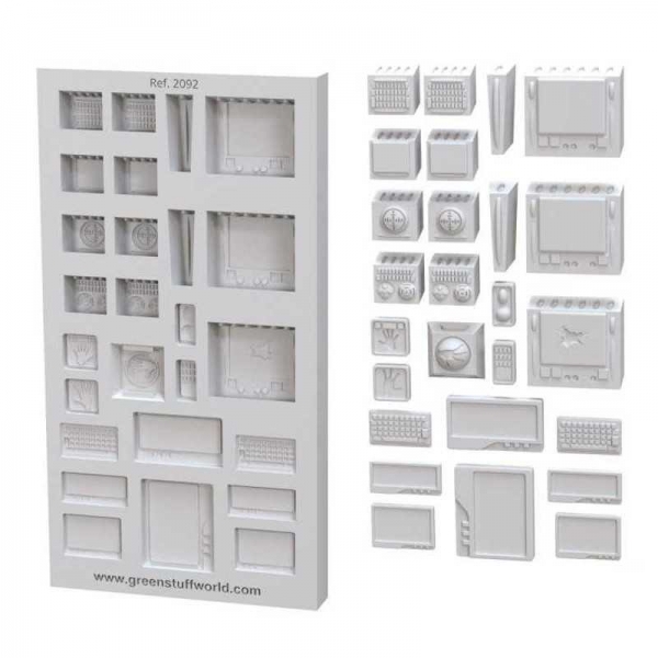 Green Stuff World: Silicone Molds - Control Panels