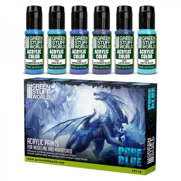 Green Stuff World: Paint Set - Pure Blue
