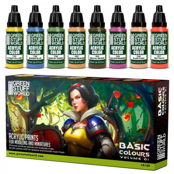 Green Stuff World: Paint Set - Basics 01