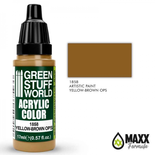 Green Stuff World: Acrylic Color YELLOW-BROWN OPS