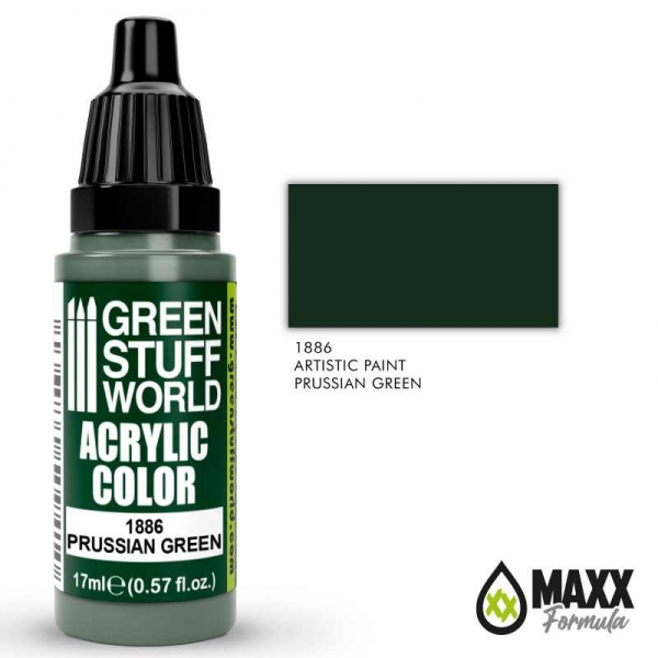 Green Stuff World: Acrylic Color PRUSSIAN GREEN