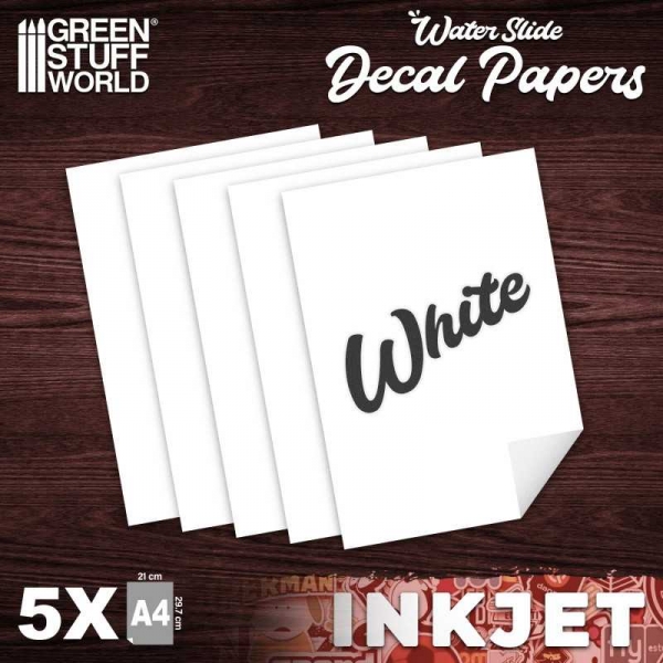 Green Stuff World: Waterslide Decals - Inkjet White
