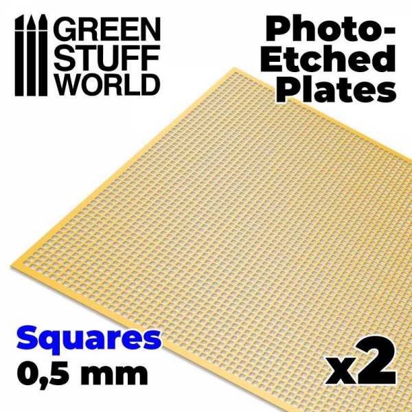 Green Stuff World: Photo-etched Plates - Small Squares