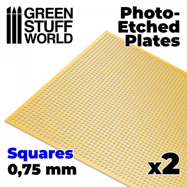Green Stuff World: Photo-etched Plates - Medium Squares