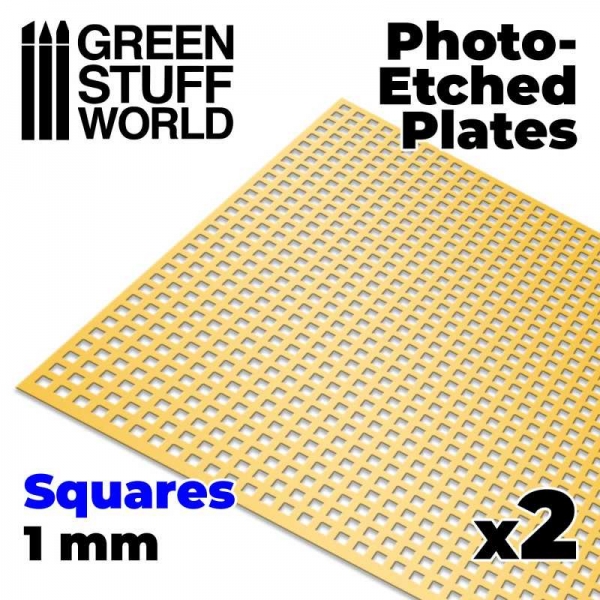 Green Stuff World: Photo-etched Plates - Large Squares