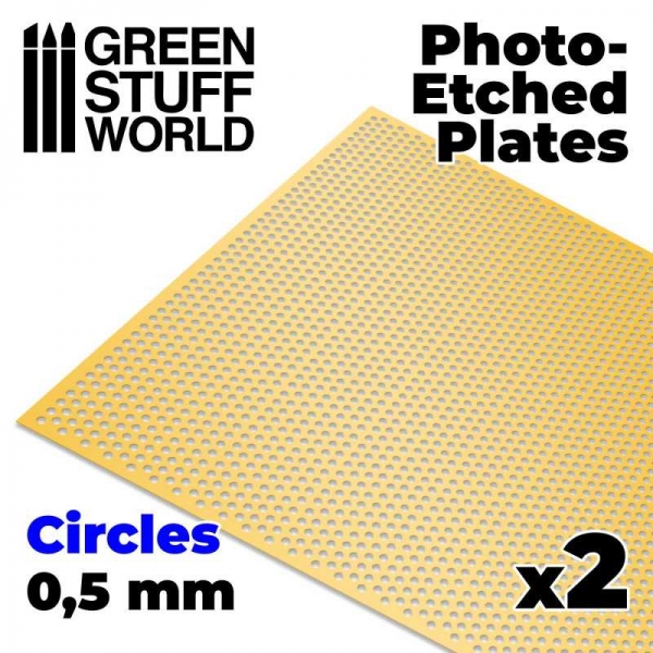 Green Stuff World: Photo-etched Plates - Small Circles