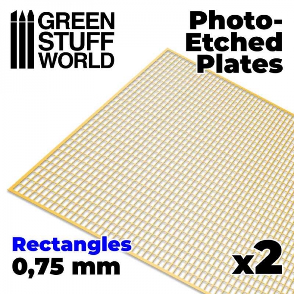 Green Stuff World: Photo-etched Plates - Medium Rectangles