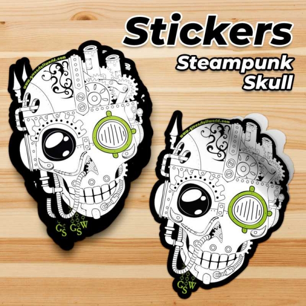 Green Stuff World: GSW Skull Sticker