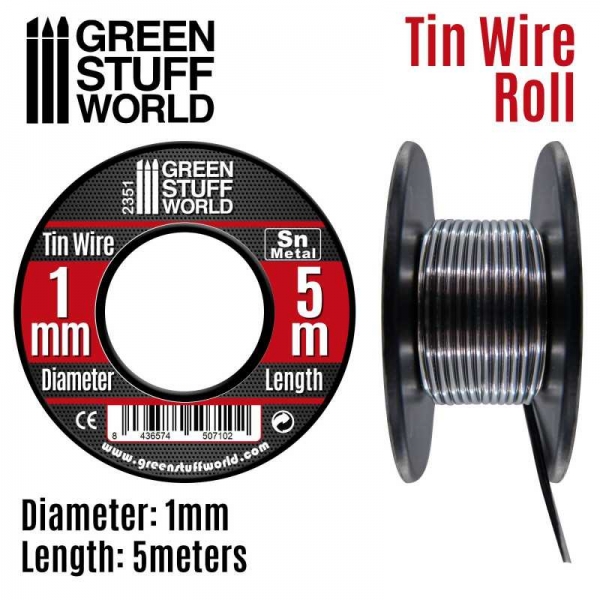 Green Stuff World: Flexible tin wire roll 1mm