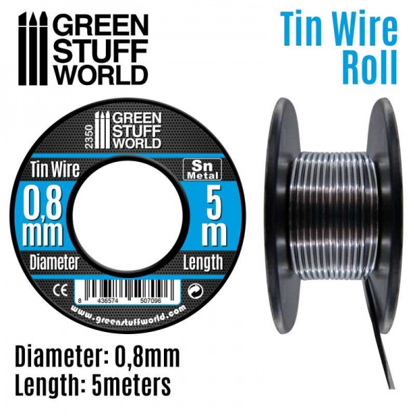 Green Stuff World: Flexible tin wire roll 0.8mm