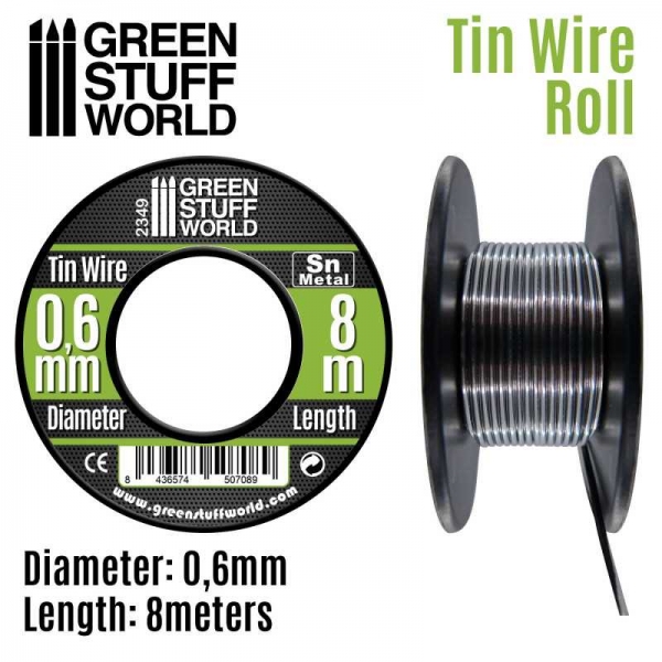 Green Stuff World: Flexible tin wire roll 0.6mm