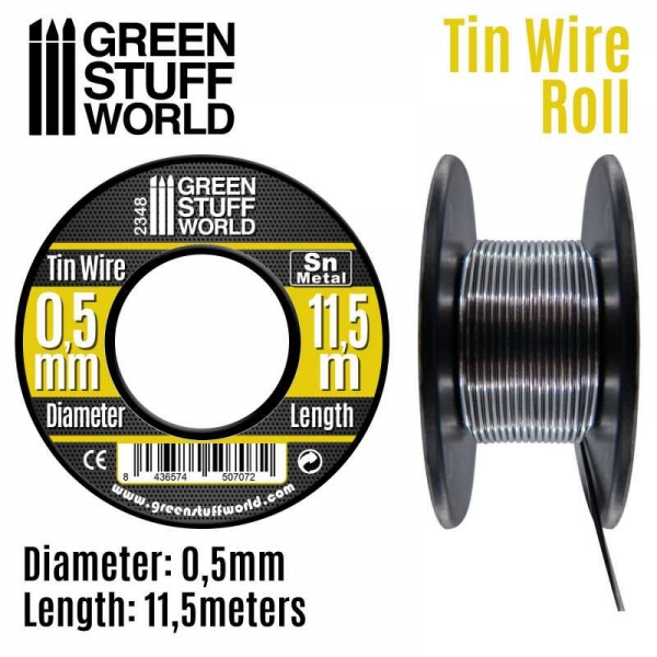 Green Stuff World: Flexible tin wire roll 0.5mm