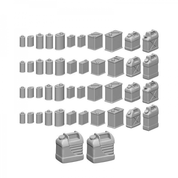 Green Stuff World: Resin Oil Cans 1:48-1:35