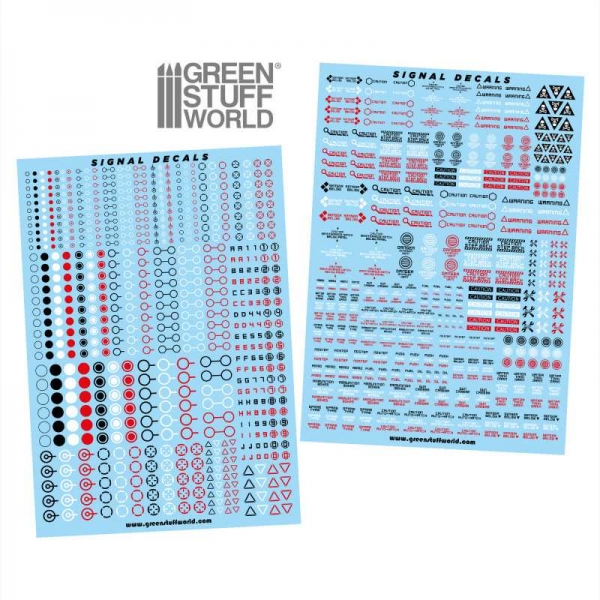 Green Stuff World: Waterslide Decals - Robot Signals