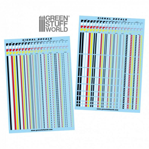 Green Stuff World: Waterslide Decals - Lines