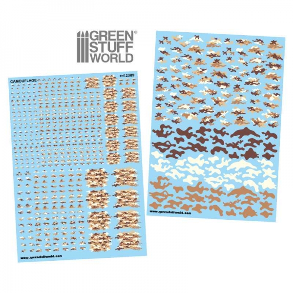 Green Stuff World: Waterslide Decals - Classic Desert Camo