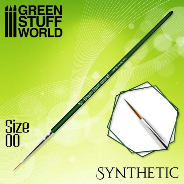 Green Stuff World: GREEN SERIES Synthetic Brush - Size 00
