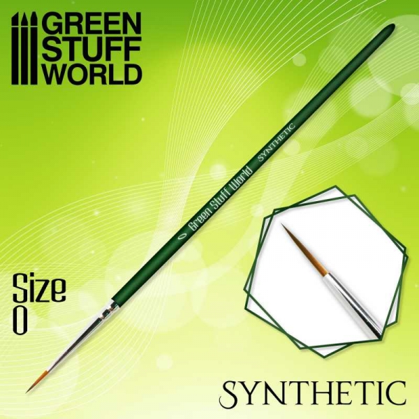 Green Stuff World: GREEN SERIES Synthetic Brush - Size 0