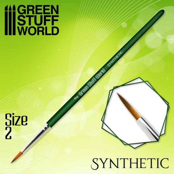 Green Stuff World: GREEN SERIES Synthetic Brush - Size 2
