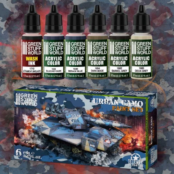 Green Stuff World: Paint Set - Urban Camo