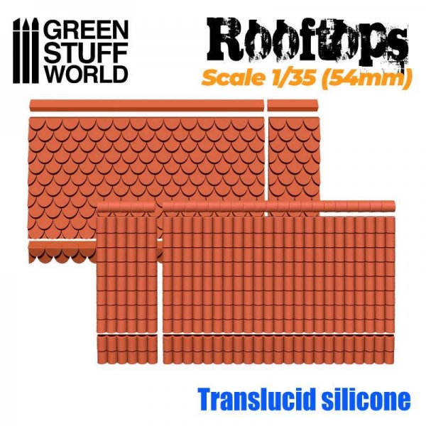 Green Stuff World: Silicone Molds - Rooftops 1/35 (54mm)