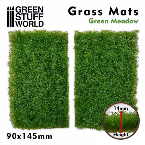 Green Stuff World: Grass Mat Cutouts - Green Meadow