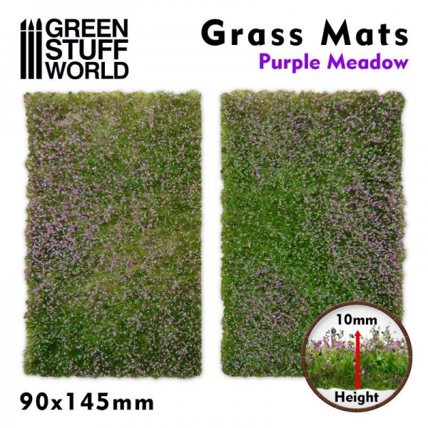Green Stuff World: Grass Mat Cutouts - Purple Meadow