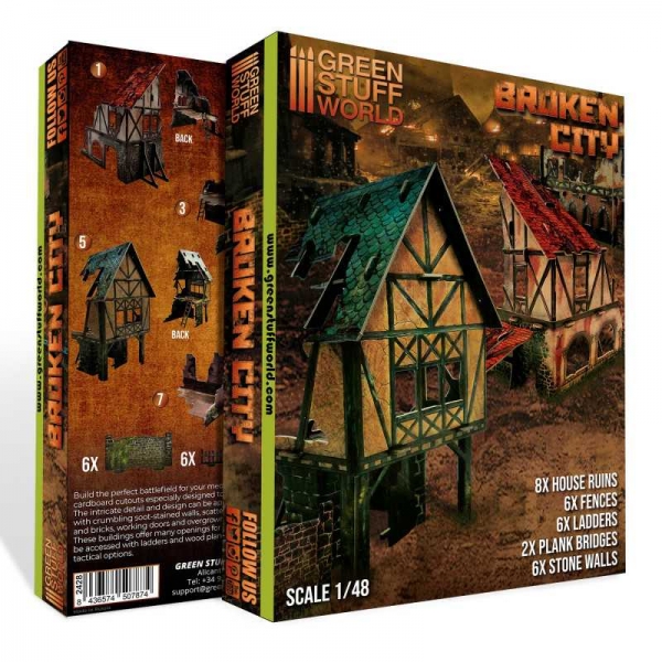 Green Stuff World: Broken City - Terrain Set