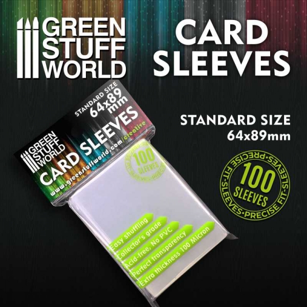 Green Stuff World: Card Sleeves - Standard 64x89mm