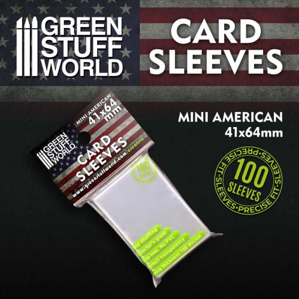 Green Stuff World: Card Sleeves - Mini American 41x64mm