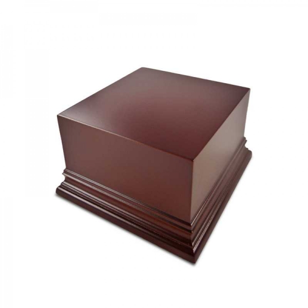 Green Stuff World: Square Top Display Plinth 8x8 cm - Hazelnut Brown